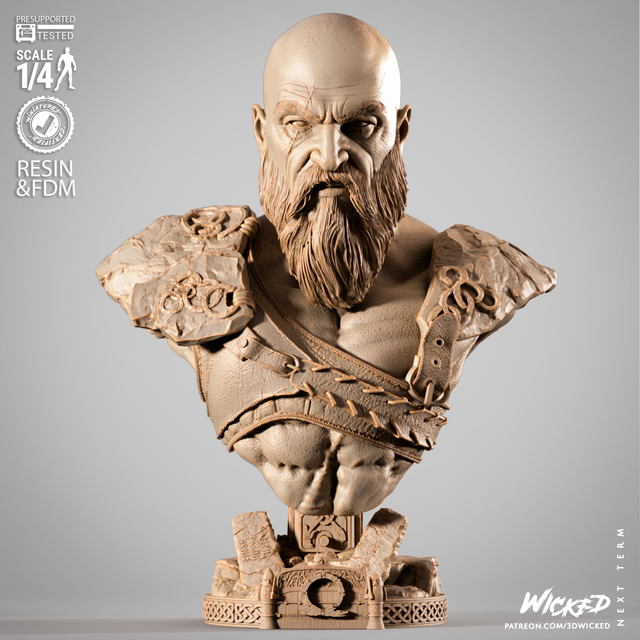 BUSTE GOD OF WAR : KRATOS, série gaming