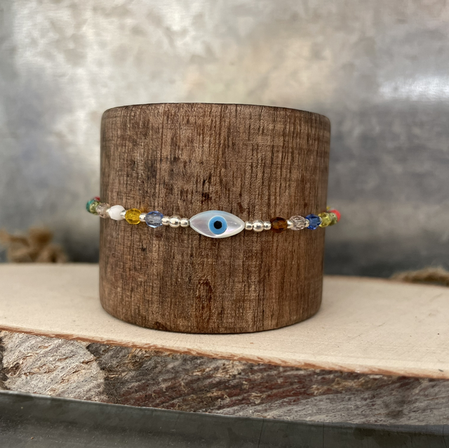 Bracelet protection 🧿 verre de bohème 