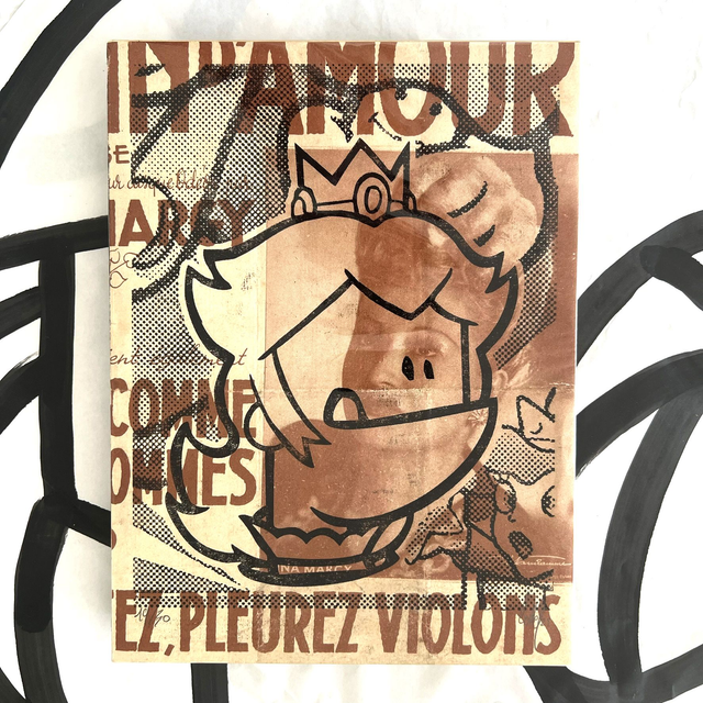 Xylo PEACH Pleurez, violons 18x24 cm sans cadre