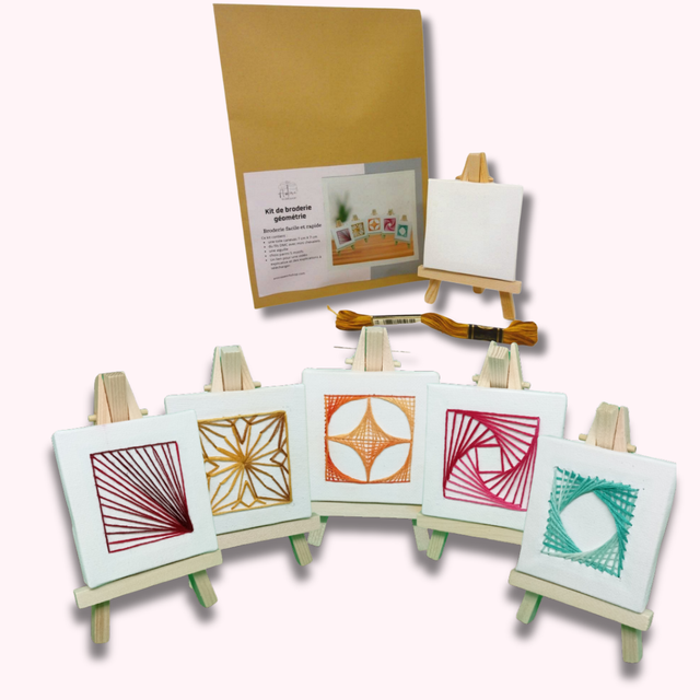 Kit de broderie Géométrie - 7 cm