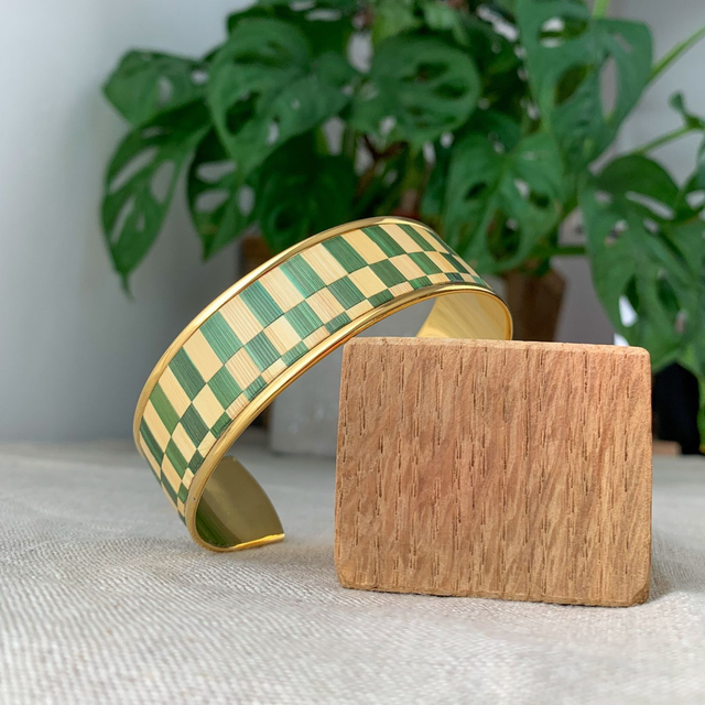Bracelet JONC Olive - Collection DAMIER