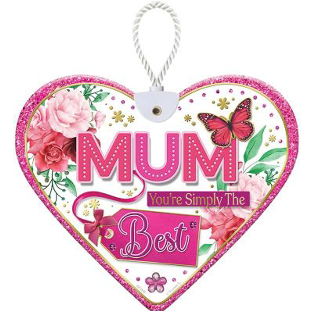 Heartfelt Best Mum Ceramic Heart Only £4.99