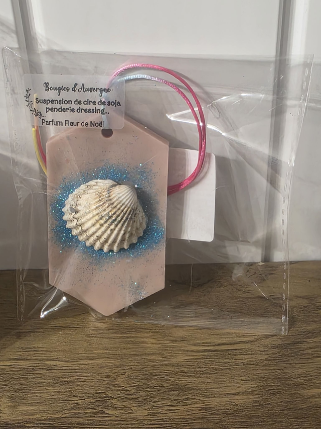 Suspension de cire de soja parfum Fleur de Noël