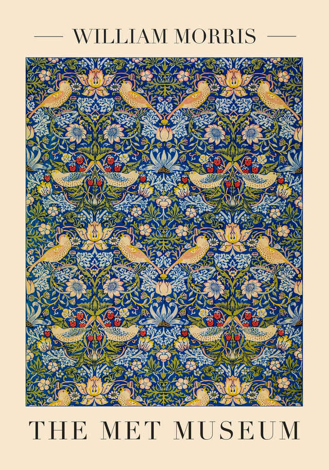 Fabric Strawberry Thief by William Morris