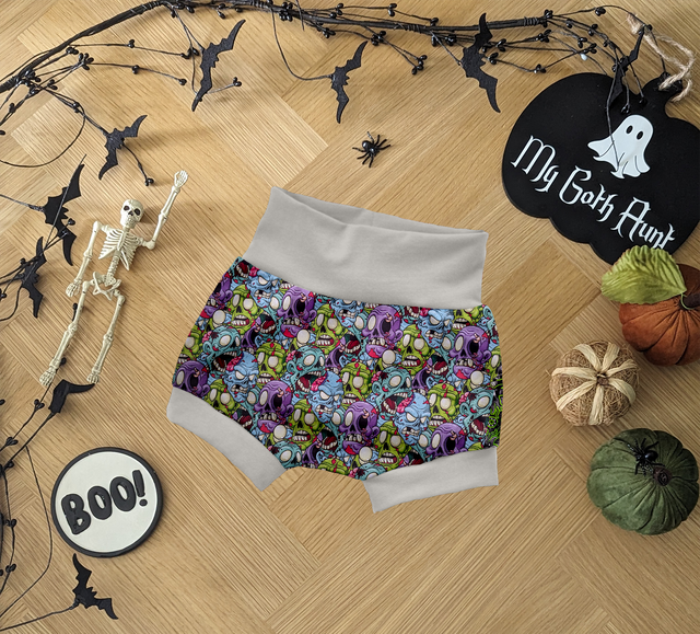 Zombie Heads Childrens Bummie Shorts
