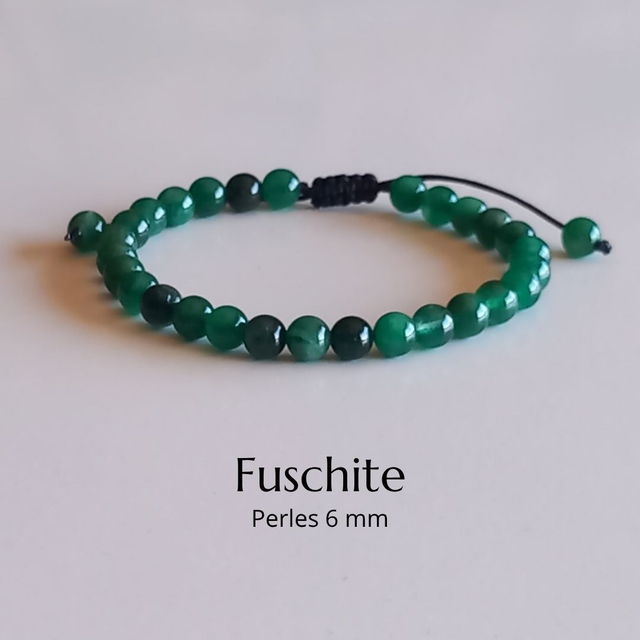 Bracelet ajustable en Fuschite