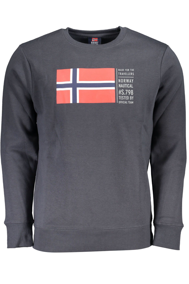 NORWAY 1963 FELPA SENZA ZIP UOMO GRIGIO