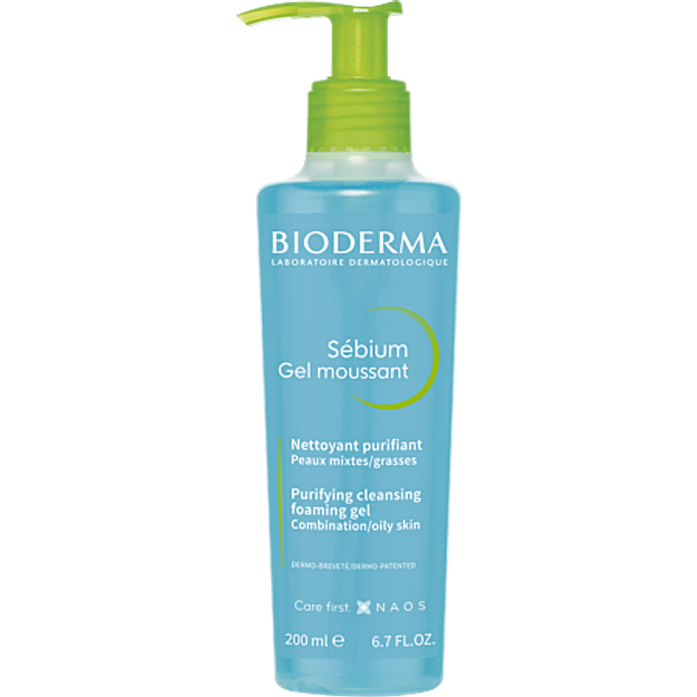 Bioderma Sébium gel moussant nettoyant peau grasse 200ml