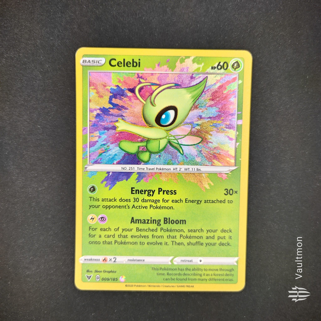 Celebi 009/185 Vivid Voltage SWSH Amazing Rare Holo NM