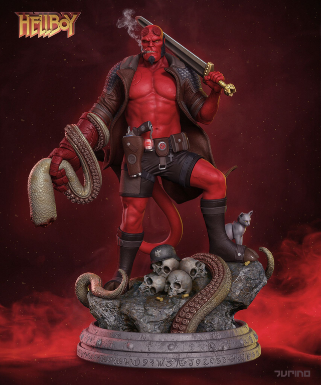 COMMANDE SPECIALE HELLBOY 1/4 ROMAIN