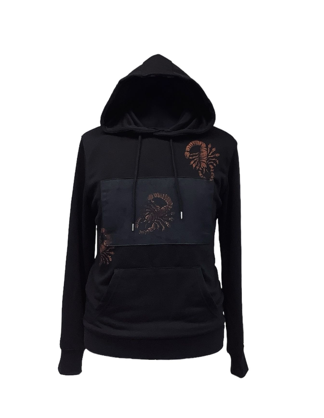 Scorpio handprinted graphic art Hoodie 
