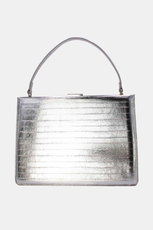 Sac croco argent