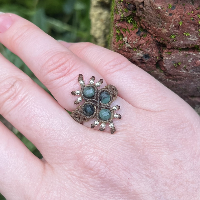 Bague « Pléioné » Émeraude (T.51-52)