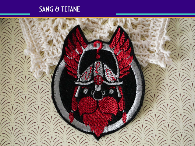 Le Gaulois du Chaos (Écusson à thermocoller ou à coudre)