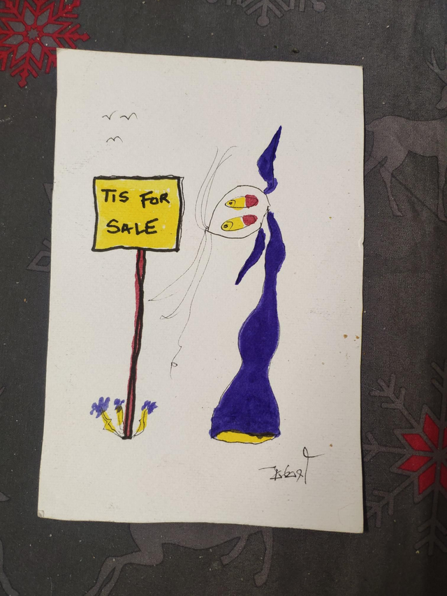 Tis for "SALE". Another secret picture on the back :) 