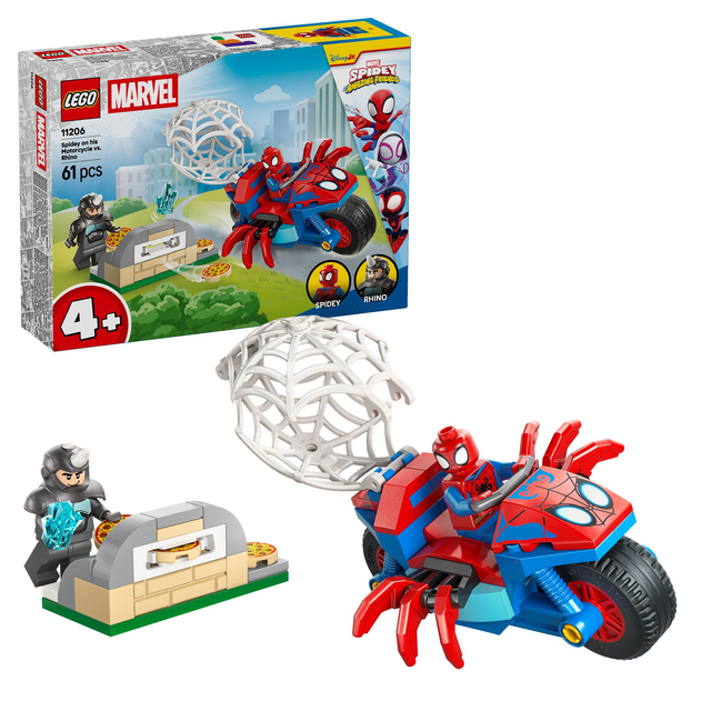 LEGO 11206 Marvel Spidey auf Motorrad vs. Rhino