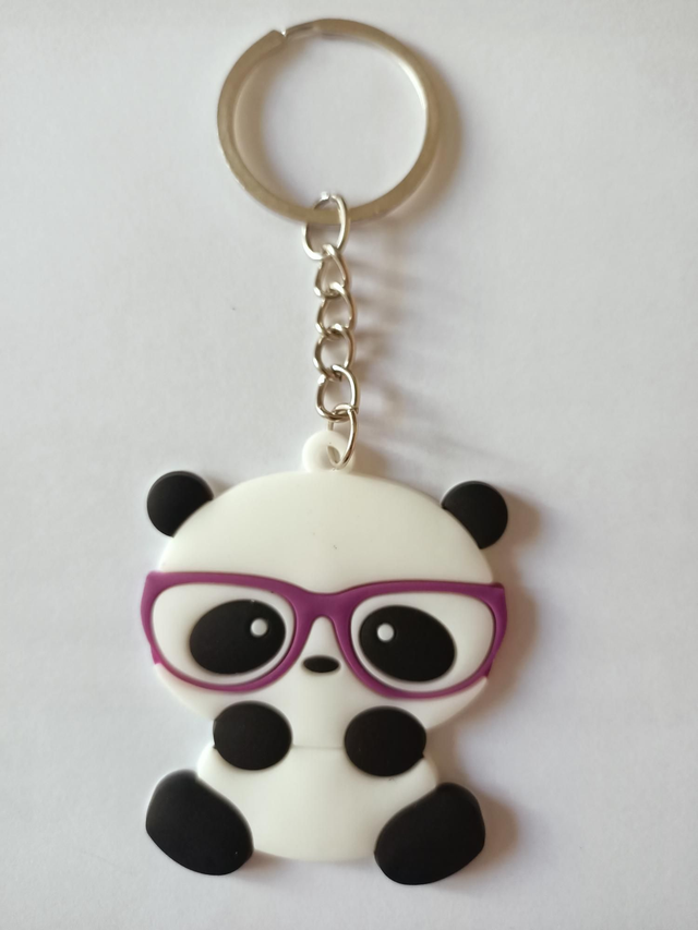 Porte clés Panda lunette volette 