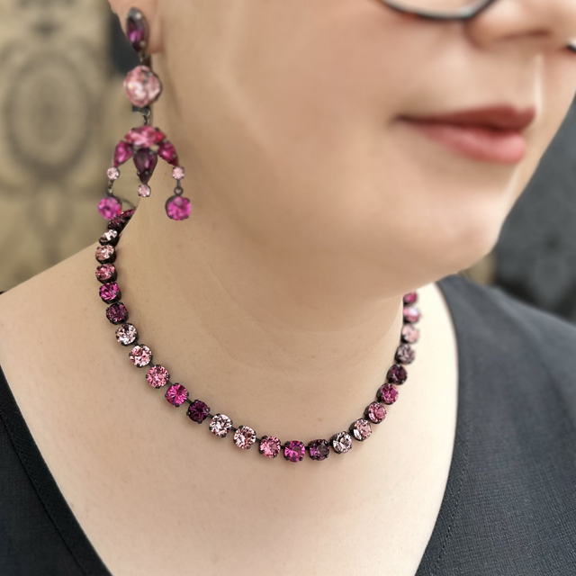 Collier DEVA KLASSIK BIG Pink Farbverlauf