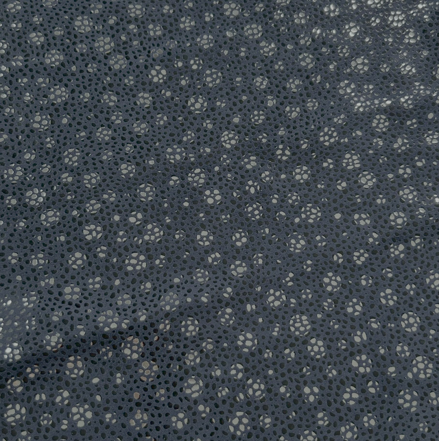 Chute de cuir bleu marine agenté 