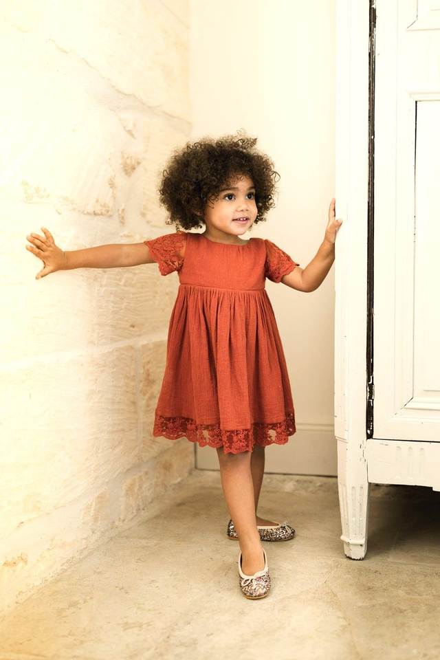 Robe en Dentelle Terracotta MANON 