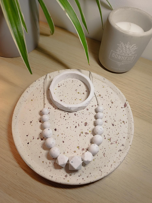 Poussière d'étoiles - Collier d'allaitement, de portage et de dentition en silicone 