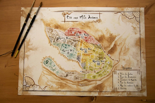 Carte recto verso pour le jeu Kamicha - Format A3