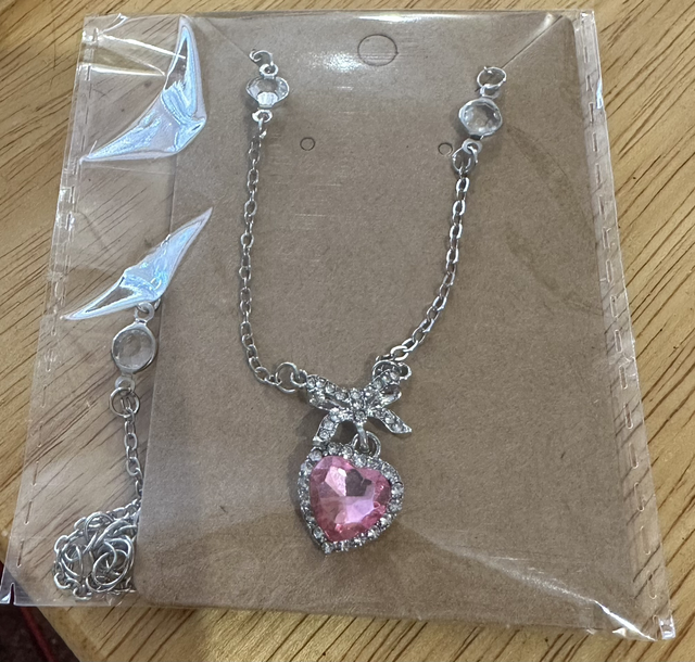 Pink Crystal Necklace 