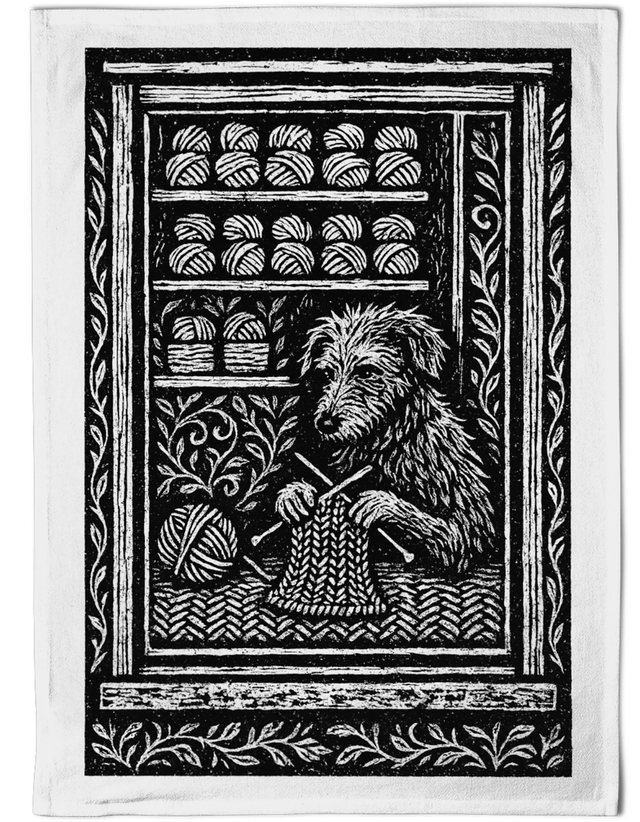 Teatowel - Draig's Knitting Shop