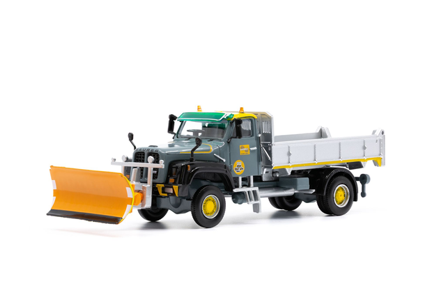 Saurer D330B N4×4 Kipper mit Schneeräumer Dozza AG ACE 1:87
