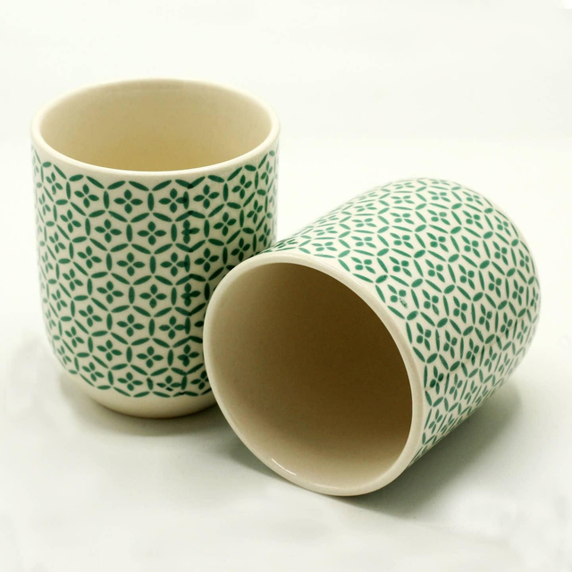 Tasse à thé - Mosaïque verte - 80ml