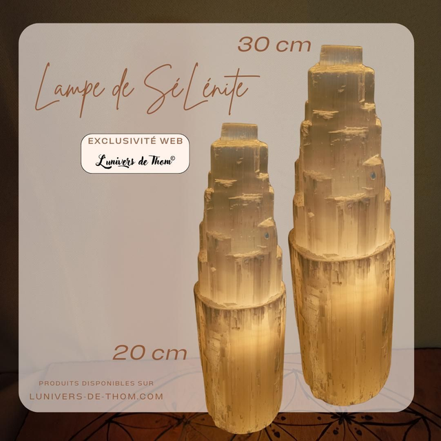 Lampe de Sélénite 20 cm