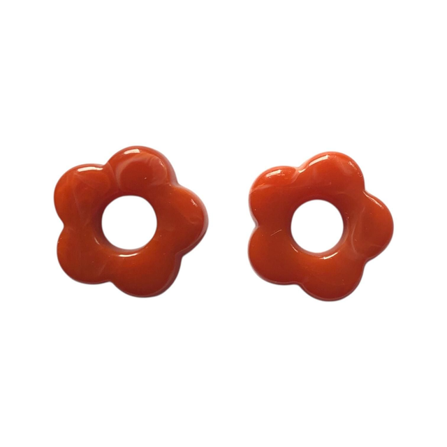 Fleurs en résine acrylique pour boucles d'oreilles fleurs personnalisable
