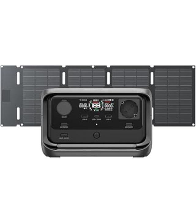 ECOFLOW RIVER 3 Plus : Station Électrique Portable avec Panneau Solaire 110W