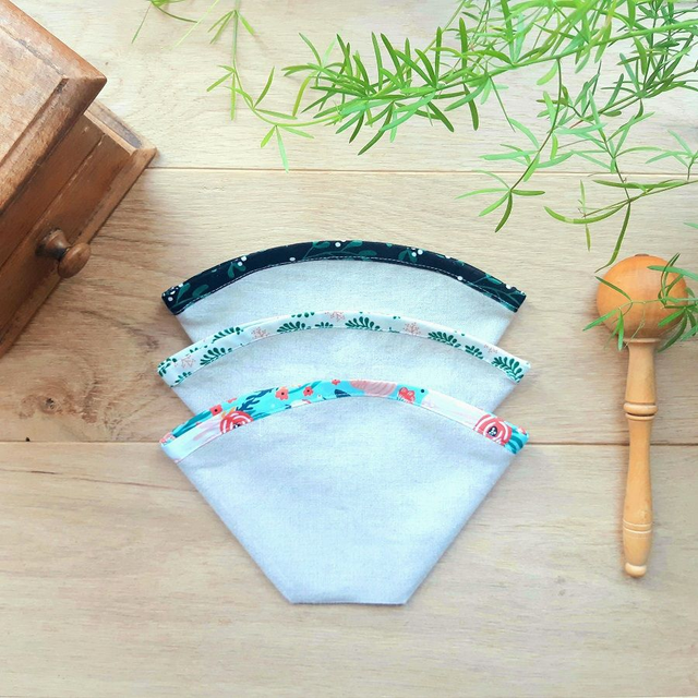 Filtre à café en lin bio / Jardin japonais