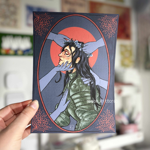 Lust knight print (digitalna grafika)