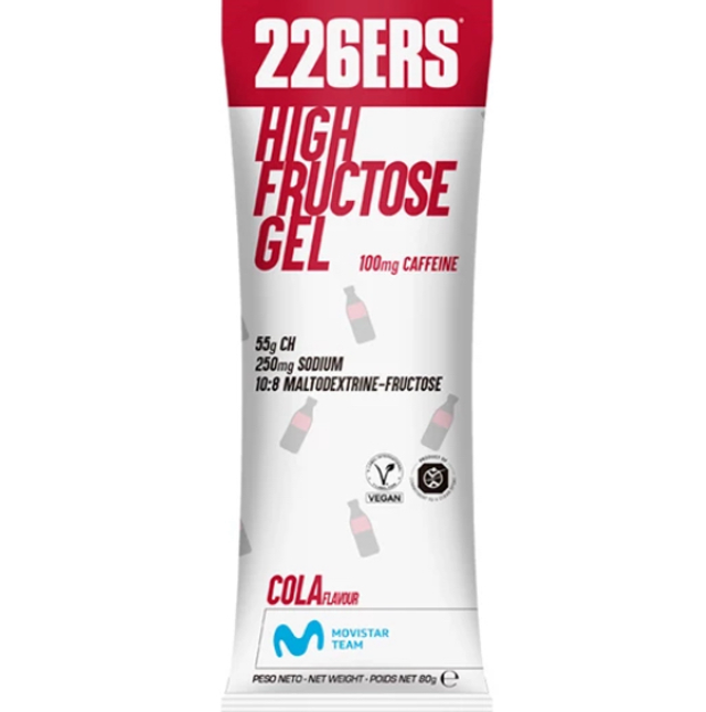 HIGH FRUCTOSE GEL 80g - cola 100mg cafeína 