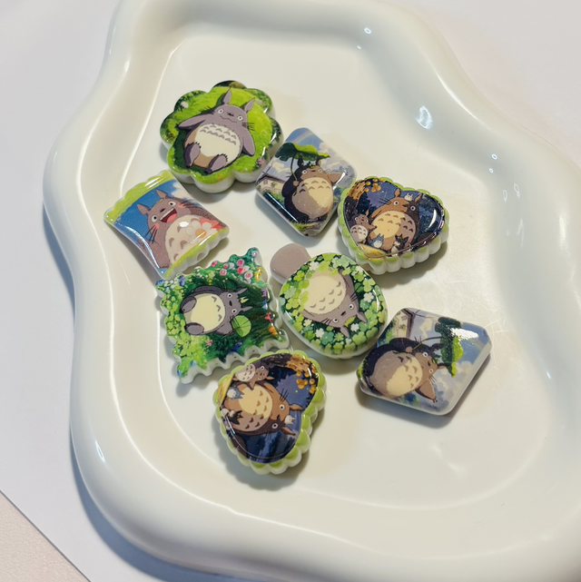 Beautiful Totoro beads set of 4