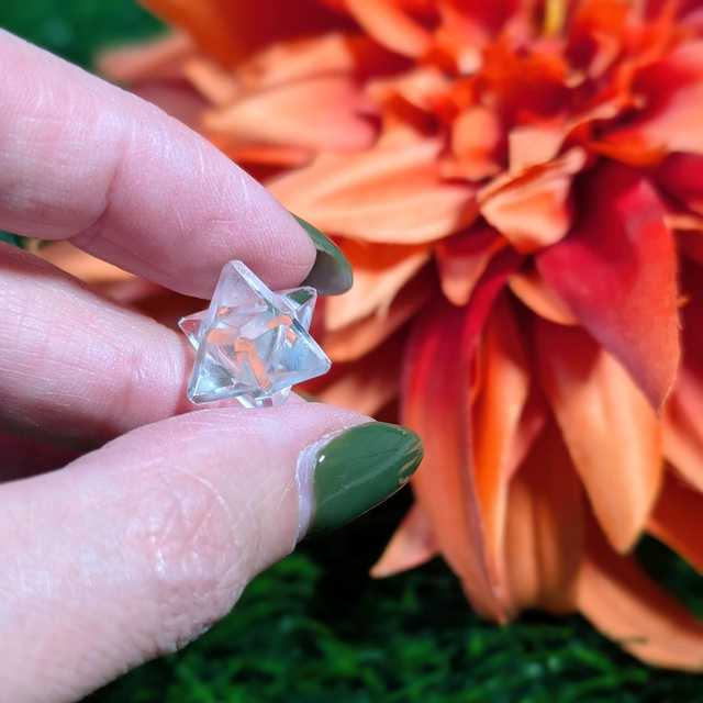 Mini Clear Quartz Merkaba 
