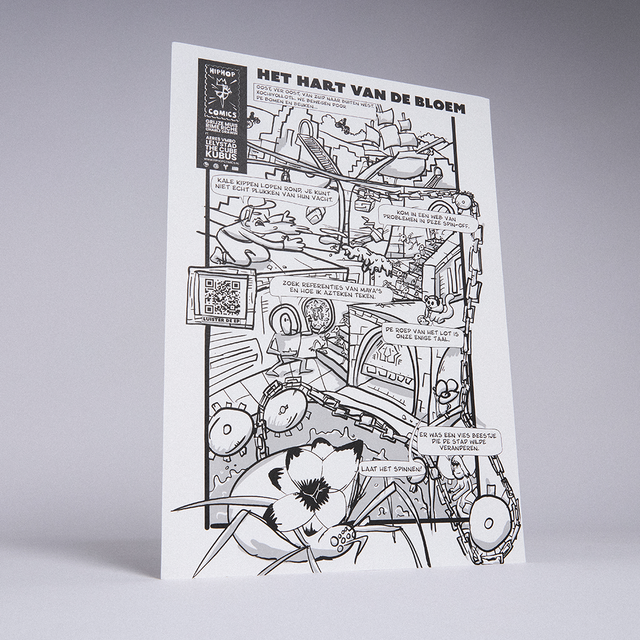 Het Hart van de Bloem | Hiphop Comic Print | 2025