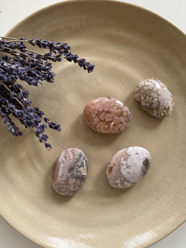 Kirschblüten Achat - Seifenstein