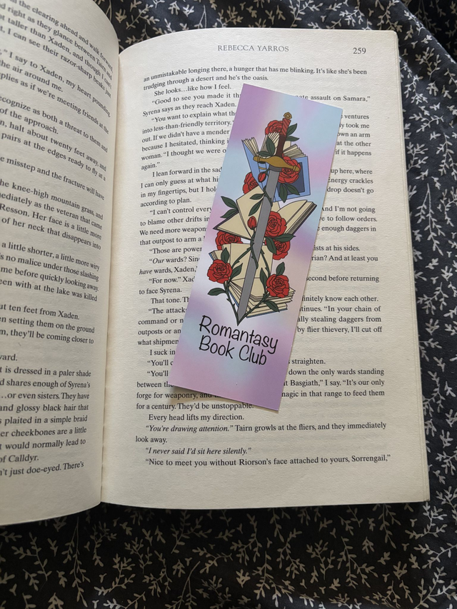 Romantasy Book Club Bookmark