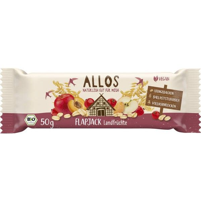 Allos Haferriegel Flapjack Landfrüchte 50g 