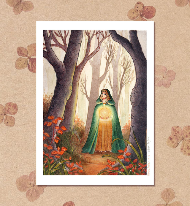 La Veilleuse ✨️ Tirages d'art A5