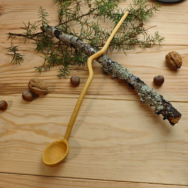 Cuillère à sel en frêne-C348