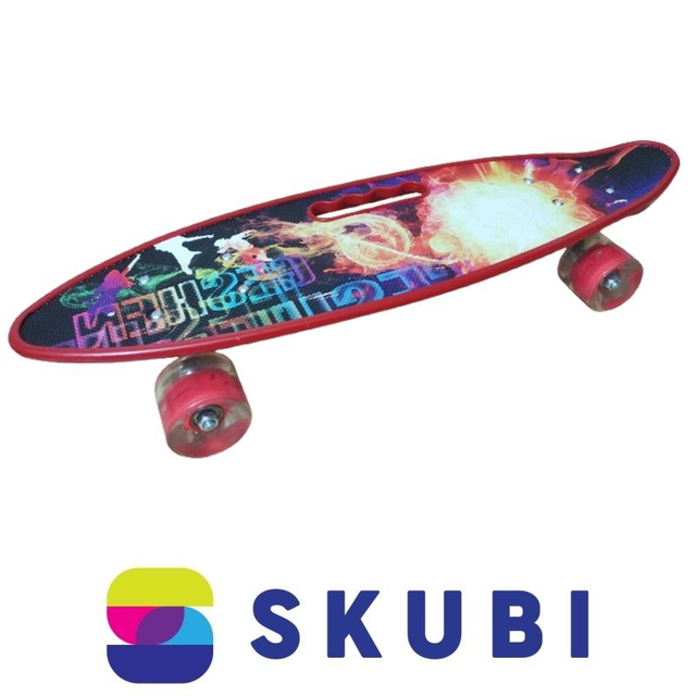 Azar Dětský skateboard s potiskem 59 x 16 cm