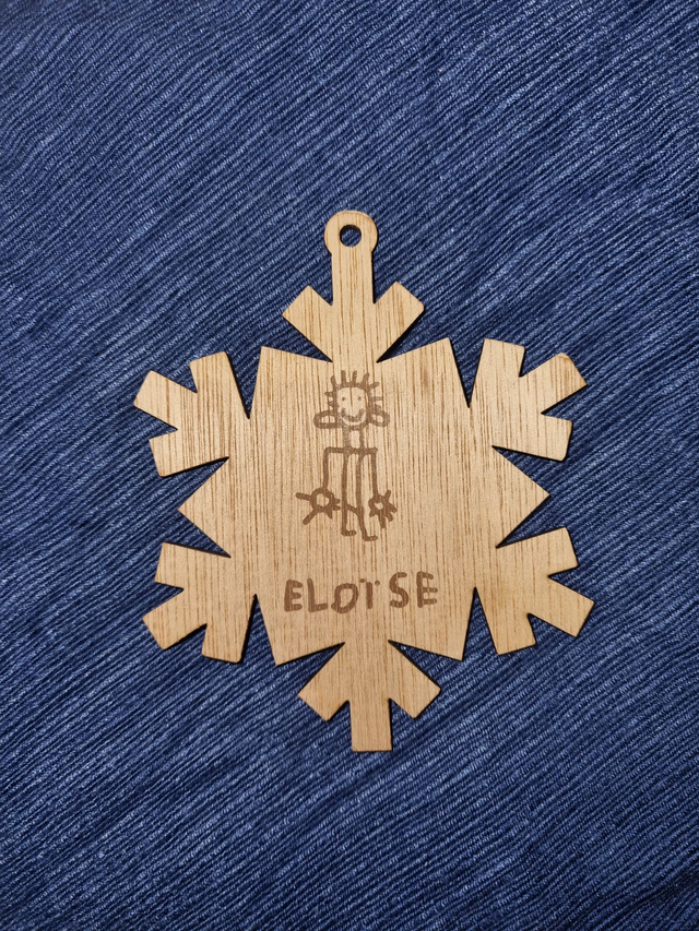 Décoration de Noël personnalisée - Flocon