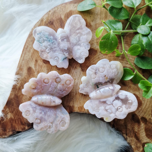 Flower Agate Butterfly 