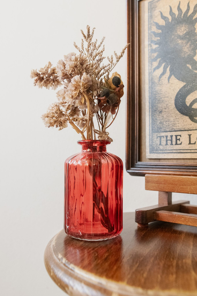 Love Spell Vase 🌹 Vase + fleurs séchées