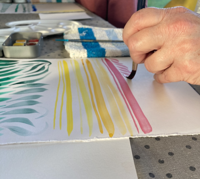 Atelier initiation aquarelle fleurie