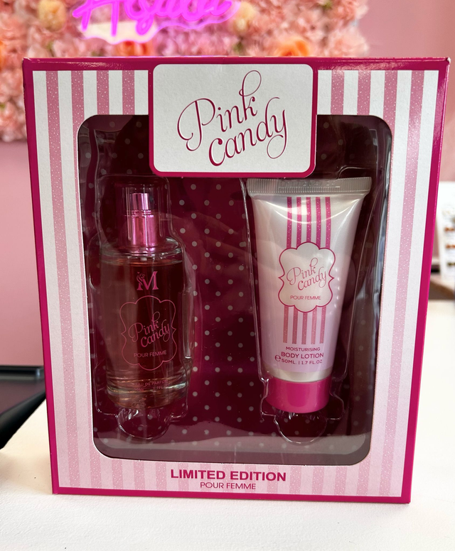 Set profumo e body lotion,pink candy